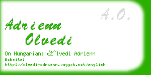adrienn olvedi business card